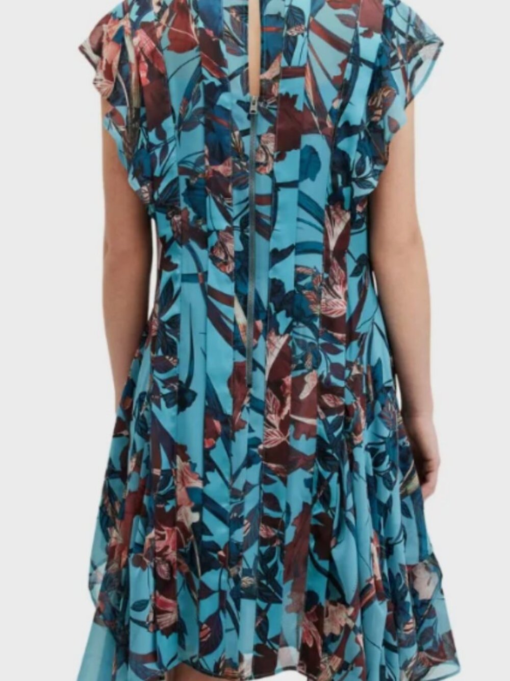 ALLSAINTS Fleur Batu Handkerchief Hem Dress MSRP$329 Timeless Elegance - Picture 7 of 12